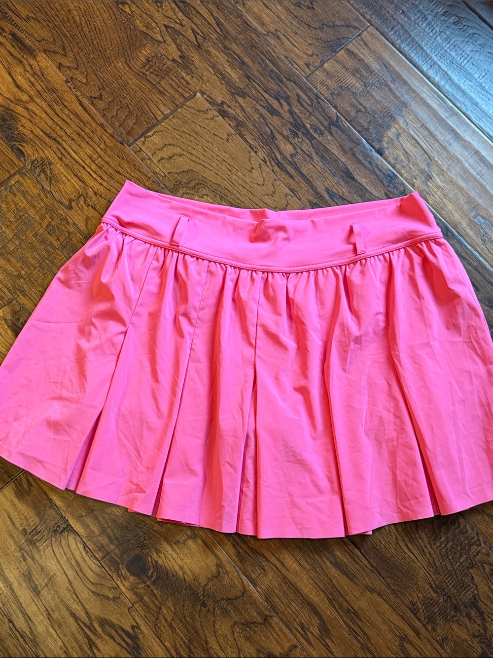 Bright Pink Circle Skirt with Wide Waistband
